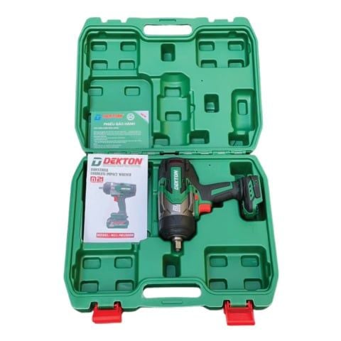 Máy siết bulong pin Dekton M21-IW1500N công suất mạnh mẽ tương đương máy dùng điện, điều chỉnh được 3 cấp chỉnh tốc