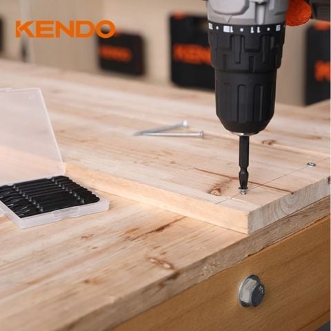 Mũi vít bake 2 đầu bằng thép S2 PH2×65mm Kendo 23230532