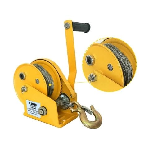 Tời quay tay cao cấp Kenbo 1200LBS Trang bị cáp dài 20 Mét. Trọng tải kéo lên đến 544kg