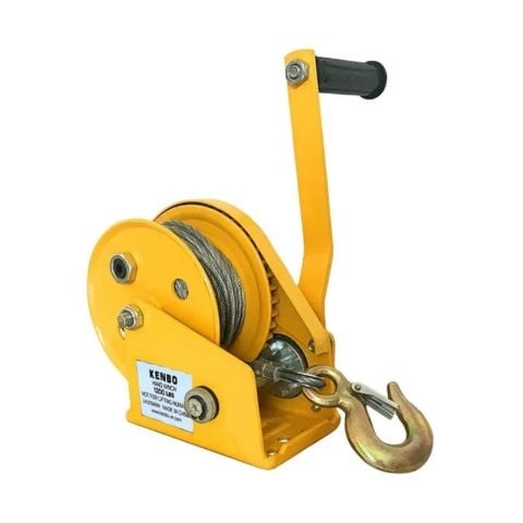 Tời quay tay cao cấp Kenbo 1200LBS Trang bị cáp dài 20 Mét. Trọng tải kéo lên đến 544kg