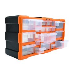 Tủ nhựa đựng linh kiện 22 ngăn Kendo-90247 làm từ chất liệu nhựa cao cấp, có độ bền cao