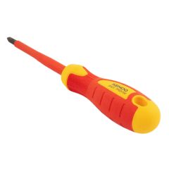 Tua vít bake cách điện 1000V VDE PH3x150mm Kendo-20424 Đầu mũi vít được làm từ thép hợp kim Cr-V chất lượng cao