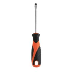Tua vít dẹp bằng thép Cr-V tay cầm bọc cao su 8*1.6*200mm Kendo-20117