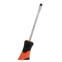 Tua vít dẹp bằng thép Cr-V tay cầm bọc cao su 8*1.6*200mm Kendo-20117