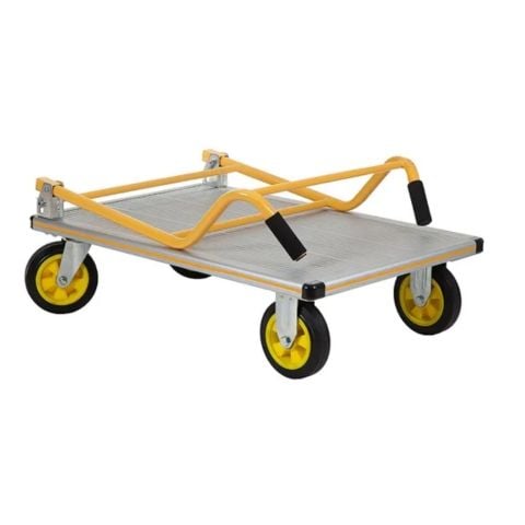 Xe đẩy hàng 4 bánh gấp gọn, hiệu Stanley PC512 Vật liệu hợp kim nhôm cao cấp giúp xe đẩy nhẹ, và gọn