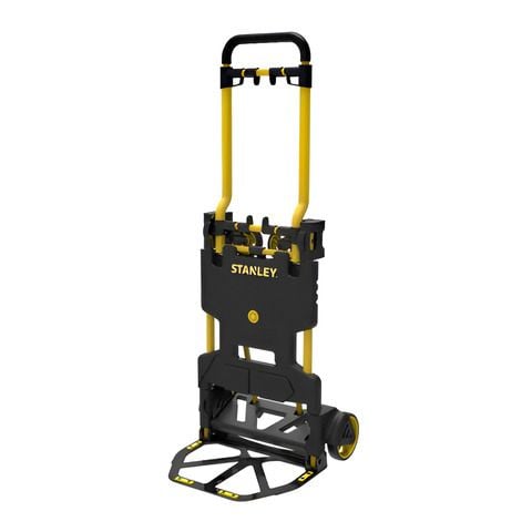 Xe đẩy hàng đa năng Stanley FT585. Thiết kế độc quyền, dễ dàng chuyển đổi 2 bánh và 4 bánh, hai tay đòn làm bằng thép dày...