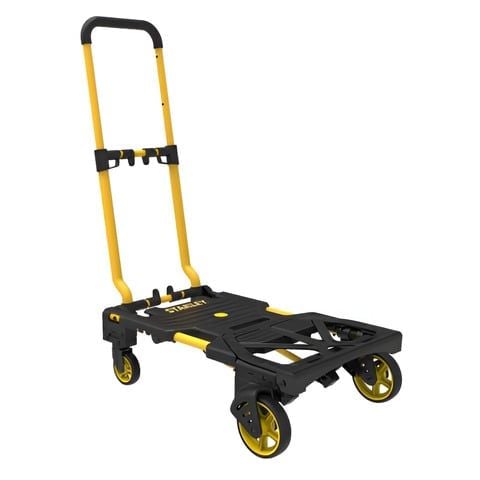 Xe đẩy hàng đa năng Stanley FT585. Thiết kế độc quyền, dễ dàng chuyển đổi 2 bánh và 4 bánh, hai tay đòn làm bằng thép dày...