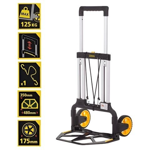 Xe đẩy hàng 2 bánh gấp gọn Stanley FXWT-706 Trang bị hợp kim nhôm cao cấp, khung xe nhẹ và cứng chắc