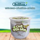  Chè Dừa Dầm DeliFres+ Hoa Đậu Biếc | 240g 