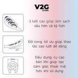  Cạo lưỡi KENT Dụng cụ làm sạch lưỡi dành cho trẻ em Làm sạch mảng bám Loại bỏ hôi miệng Không gây buồn nôn 