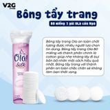  Bông Tẩy Trang Ola Silk Sense Cotton Pads 80 Miếng 