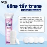  Bông Tẩy Trang Ola Silk Sense Cotton Pads 80 Miếng 