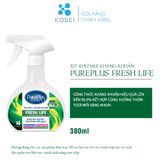  Xịt khử mùi kháng khuẩn đa năng Nhật Bản PurePlus Fresh Life chai xịt 380ml hương thơm tươi mới - KOSEI 