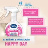  Xịt khử mùi kháng khuẩn đa năng Nhật Bản PurePlus Happy Day chai xịt 380ml hương thơm nhẹ nhàng - KOSEI 