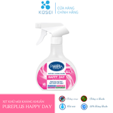  Xịt khử mùi kháng khuẩn đa năng Nhật Bản PurePlus Happy Day chai xịt 380ml hương thơm nhẹ nhàng - KOSEI 