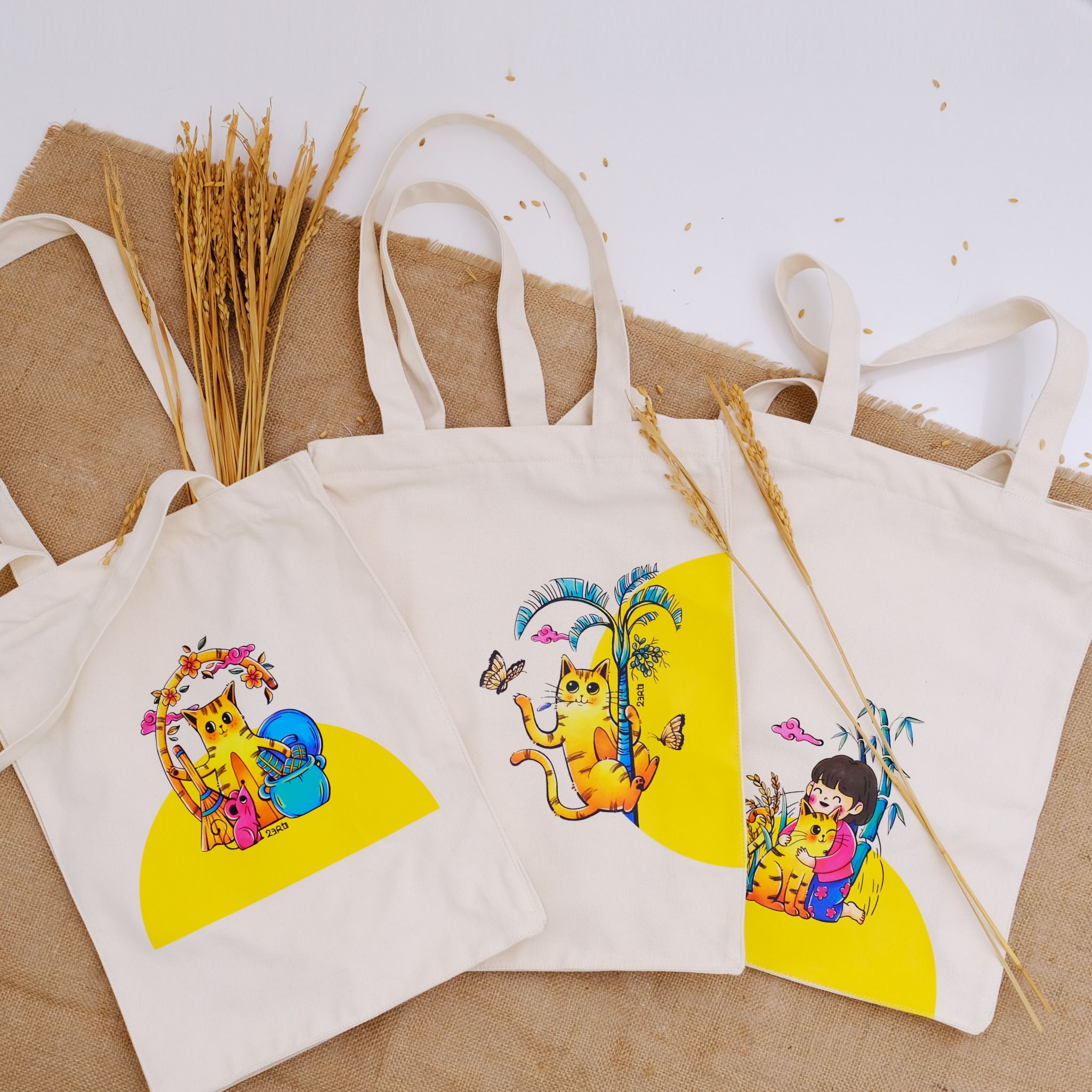  Túi Tote Mèo Con 3 