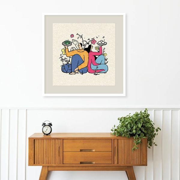  Tranh cổ tích Bánh chưng bánh dầy 