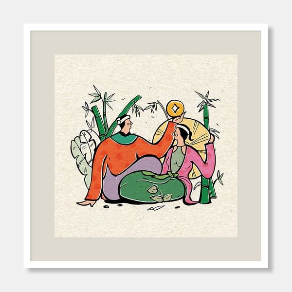  Tranh cổ tích Cây tre trăm đốt 