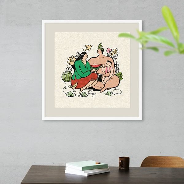  Tranh cổ tích Mai An Tiêm 