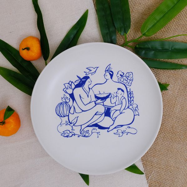  Đĩa trang trí Mai An Tiêm 