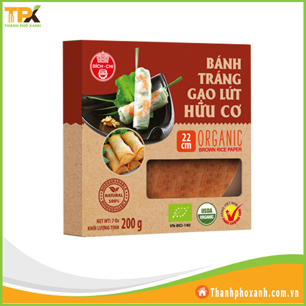  Bánh tráng gạo lứt hữu cơ 200g 