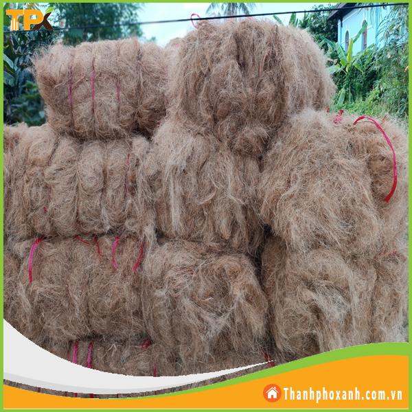  Giá thể chỉ xơ dừa dùng phủ cây, trồng lan 