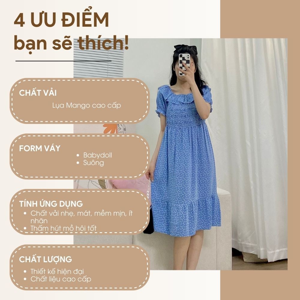 Váy Bầu Mùa Hè Chất Tơ Cao Cấp Sora Dress | Dáng Xòe Mềm Mại Thoải Mái –  L'AMME