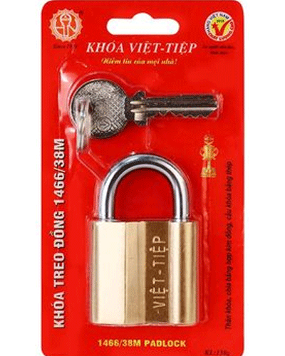  Khóa treo đồng Việt Tiệp 0138M (Loại này cần chìa để khóa) 