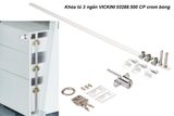  Khóa tủ 3 ngăn VICKINI 03288.500 CP crom bóng 