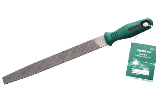 Giũa dẹp độ hạt loại trung cán nhựa, dài 200mm SATA 03916