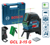 Máy cân mực 2 tia 2 điểm Laser Bosch GCL 2-15 G