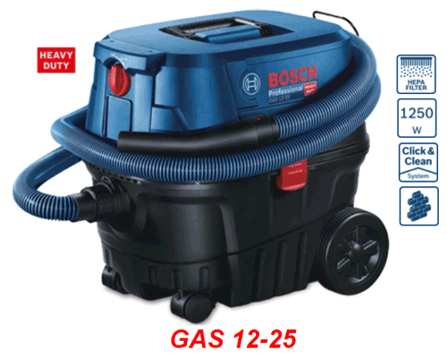  Máy hút bụi khô và ướt Bosch GAS 12-25 (060197C0K0) 