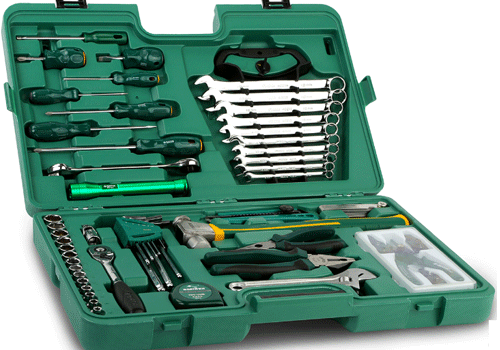  Bộ dụng cụ sửa chữa cơ khí chuyên nghiệp 58 chi tiết SATA 09516 