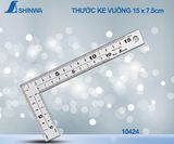  Thước ke góc vuông 15x7.5cm Shinwa 10424 