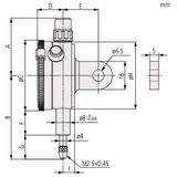  Đồng hồ so cơ khí Mitutoyo 1044A (0-5mm/0.01mm) 