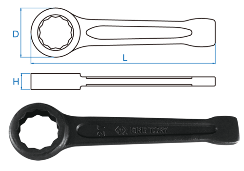  Cờ lê vòng đóng Kingtony 10B0-27 (27mm) 