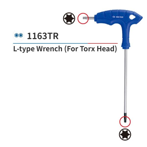  Lục giác đầu sao T40 cán chữ L Kingtony 116340TR 