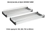  Giá kệ bát đĩa cố định VICKINI 14800.900 PSS inox bóng 304 