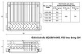  Giá kệ bát đĩa VICKINI 14902.700 PSS inox bóng 304 