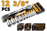  Bộ tuýp công nghiệp 3/8 inch 12 chi tiết Tolsen 15391 
