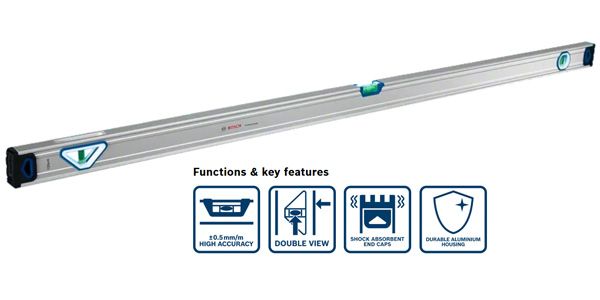  Thước thủy 120cm Bosch 1600A01V3Z 