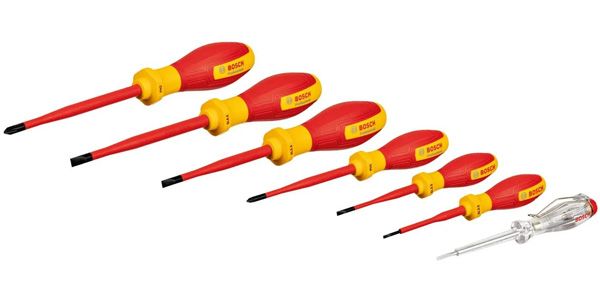  Bộ tua vít cách điện VDE 7 món đầu SL/PH Bosch 1600A02NF7 