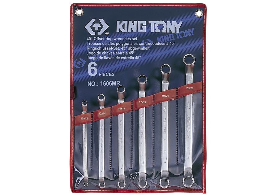  Bộ cờ lê 2 đầu vòng 6 cái Kingtony 1606MR (10-26mm) 