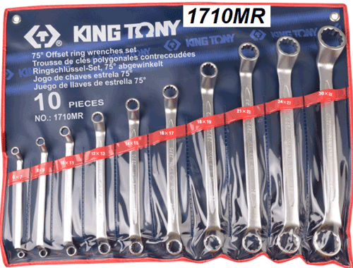  Bộ cờ lê 2 đầu vòng 10 cái Kingtony 1710MR (6-32mm) 