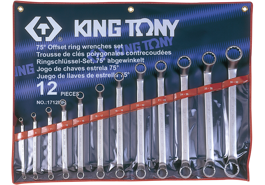  Bộ cờ lê 2 đầu vòng 12 cái Kingtony 1712MR (6-32mm) 