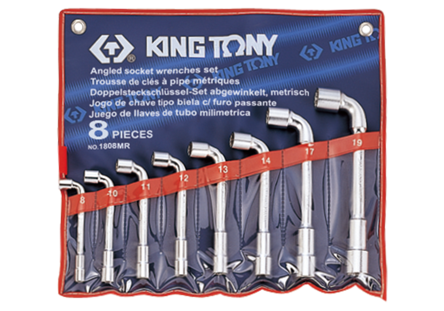  Bộ ống điếu 8 cái Kingtony 1808MR (8-19mm) 