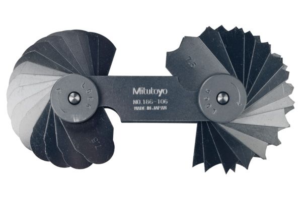  Dưỡng đo bán kính 32 lá Mitutoyo 186-106 (7.5-15mm) 