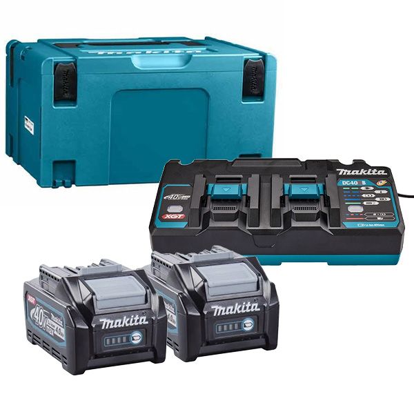  Bộ pin sạc Makita 191U00-8 (BL4040*2+DC40RB+MAKPAC) 