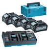 Bộ pin sạc Makita 191U28-6 (BL4040*4+DC40RB+MAKPAC)