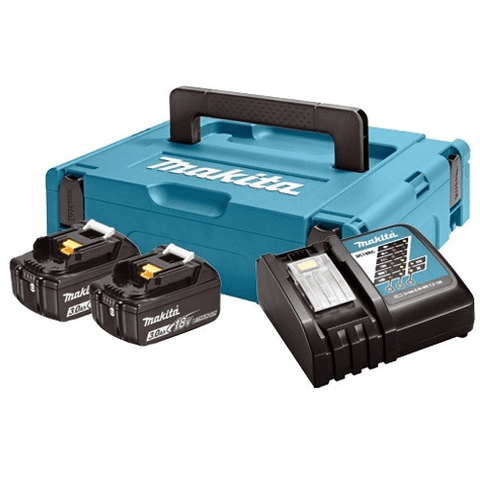 Batteries 18V 3,0Ah (x2) et chargeur Makita 197952-5 